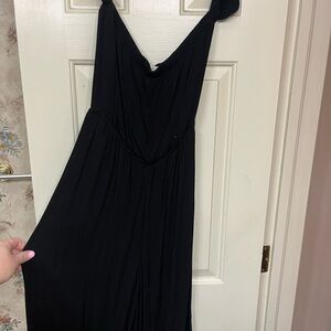 Black Jumpsuit with Palazzo Bottoms